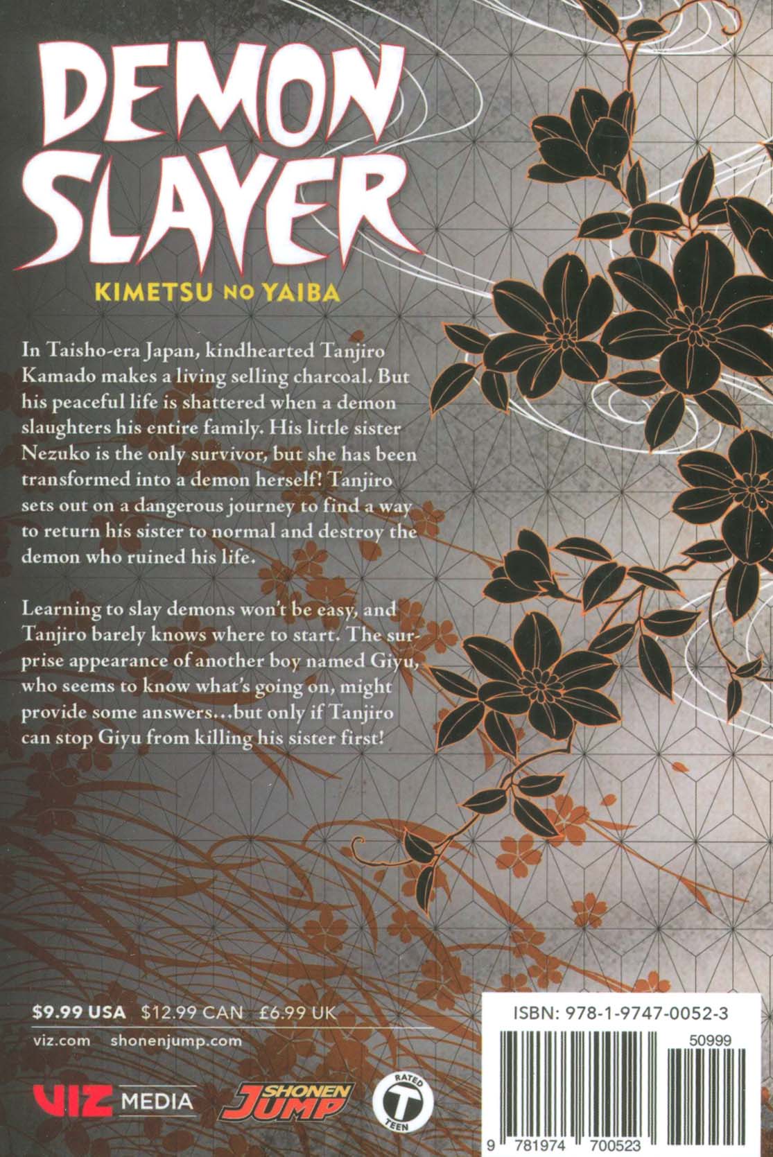 مانگا 1 (DEMON SLAYER:شیطان کش:کیمتسو نو یائیبا)،(انگلیسی)،(کمیک استریپ)،(تک زبانه)