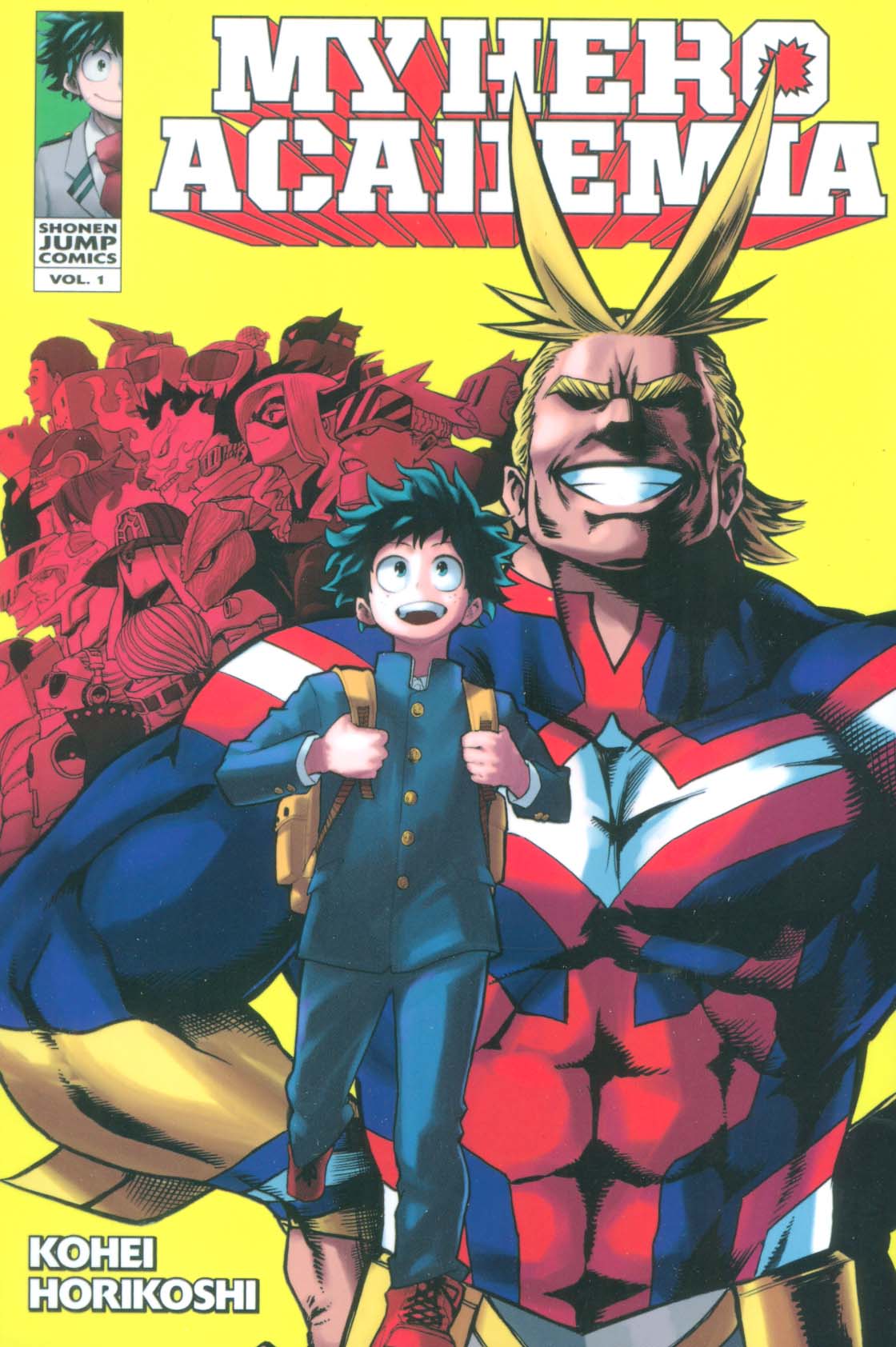 مانگا 1 (MY HERO ACADEMIA:آکادمی قهرمان من)،(کمیک استریپ)،(زبان اصلی،انگلیسی)