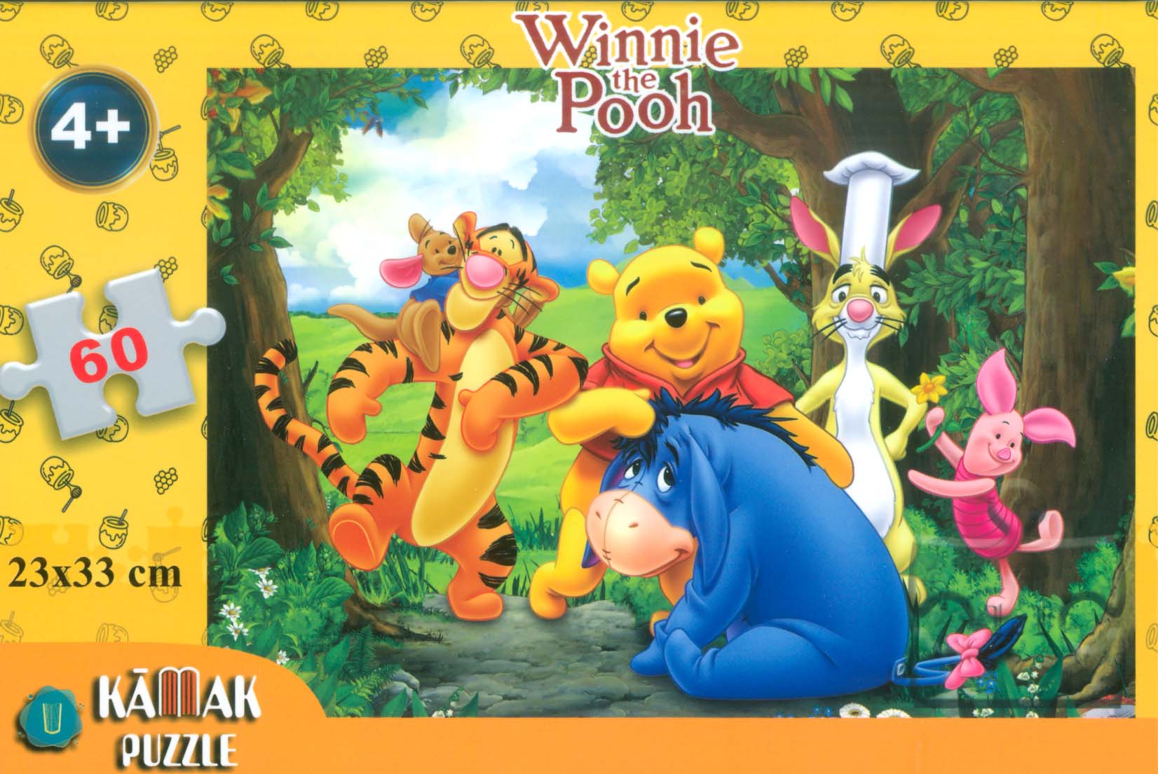 پازل 60 تکه وینی پو (WINNIE THE POOH)،(باجعبه)