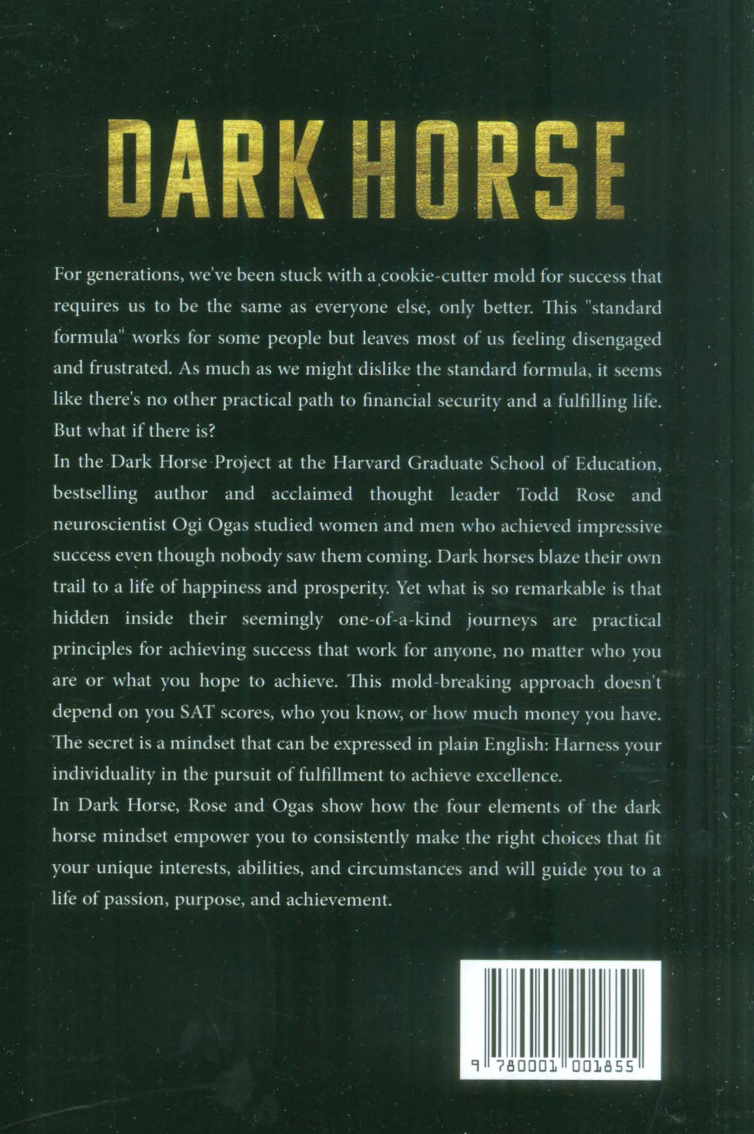 DARK HORSE:اسب سیاه (زبان اصلی،انگلیسی)