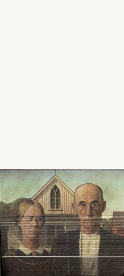 دفترچه یادداشت بی خط فیلیپ نت (تاریخ هنر 7:GRANT WOOD-AMERICAN GOTHIC)