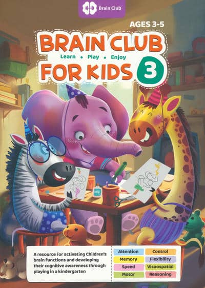 BRAIN CLUB FOR KIDS 3:باشگاه مغز کودکان 3 (زبان اصلی،انگلیسی)