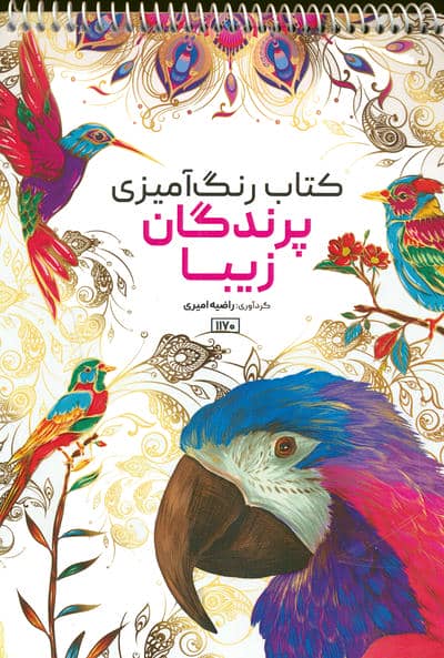 کتاب رنگ آمیزی (پرندگان زیبا،کد 1170)،(سیمی)