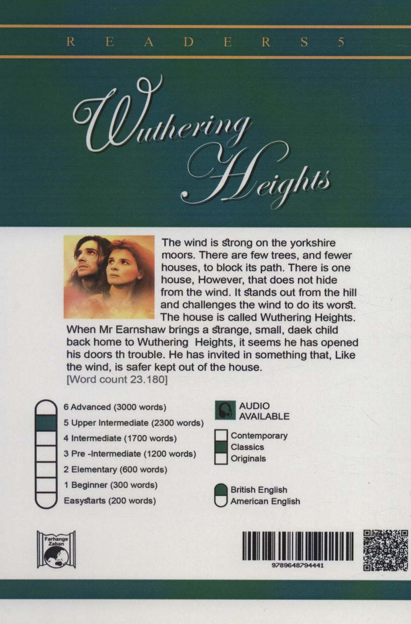 WUTHERING HEIGHTS:بلندی های بادگیر،آپر اینترمدیت 5 (زبان اصلی،انگلیسی)